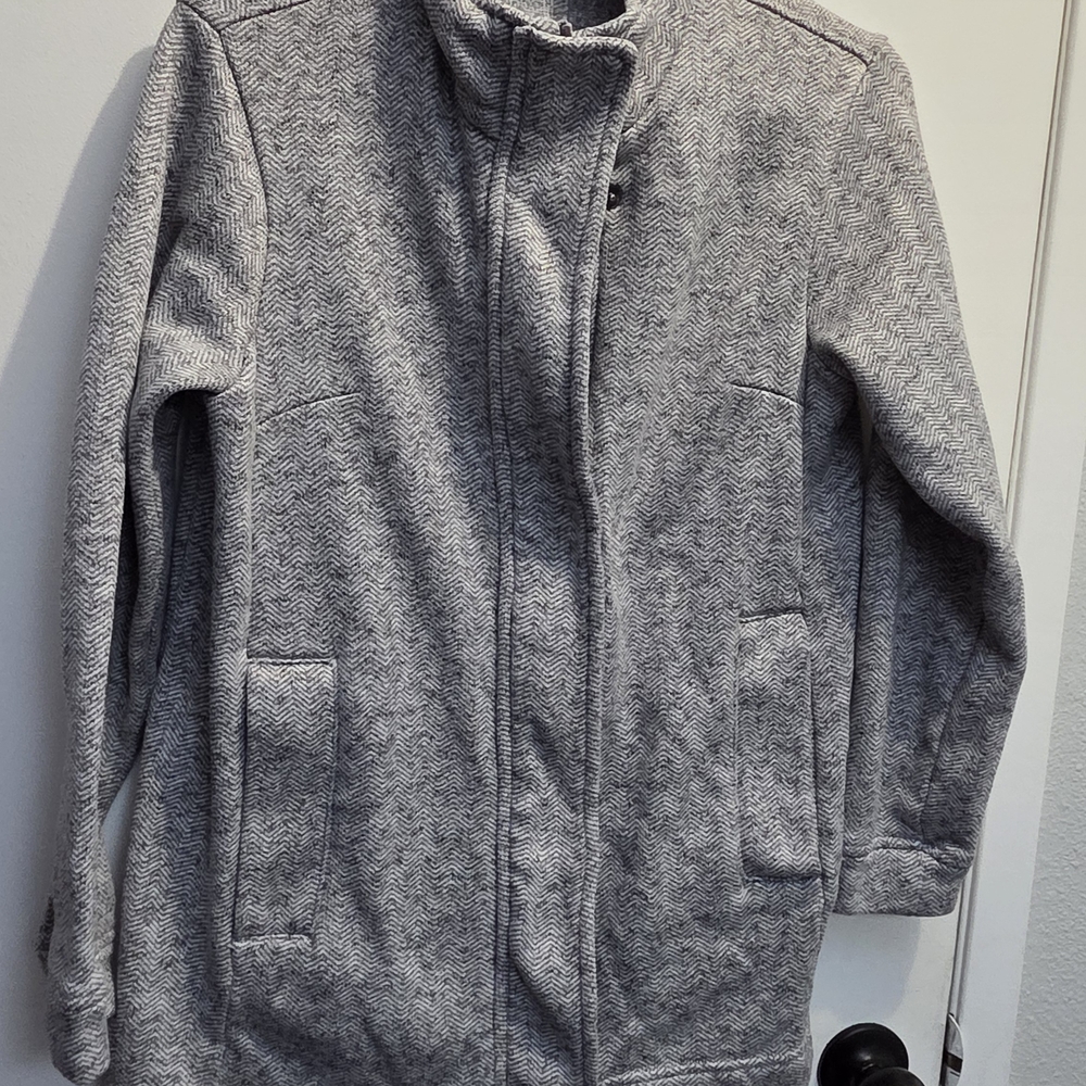Lands' End Gray Pea Coat for Women
